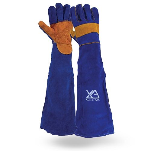 XCELARCFULL ARM LONG WELDING GAUNTLETS – 680MM LARGE