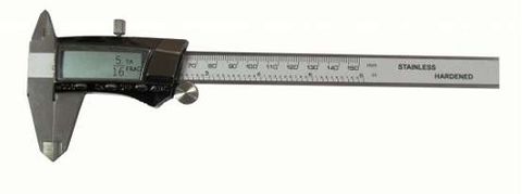 BLUMOL150mm/6" MET/IMP/FRACTION 3 SCALE DIGITAL VERNIER