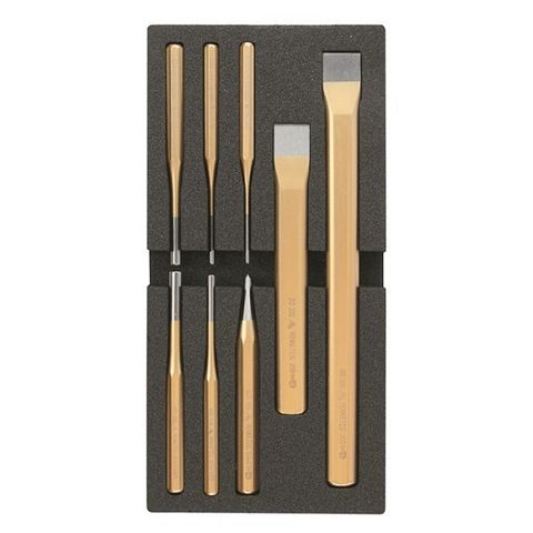 RENNSTEIG CHISEL, PIN & CENTRE PUNCH - SET 8 PIECE