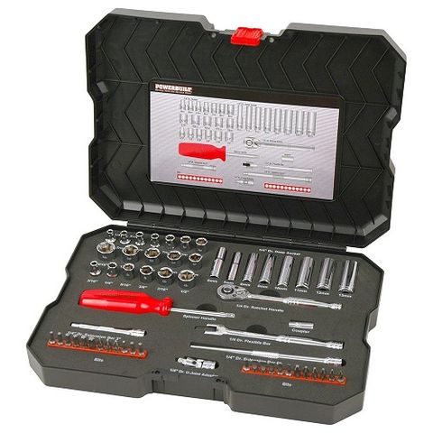 POWERBUILT 1/4DR 58PCE SOCKET SET