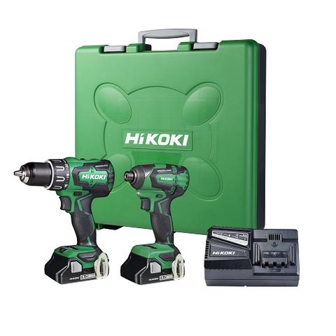 HIKOKI 18V IMPACT DRILL & IMPACT DRIVER 3AH KIT