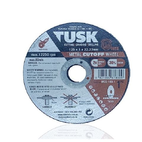 TUSK METAL CUT-OFF WHEEL 125 X 1 X 22.23 50PC