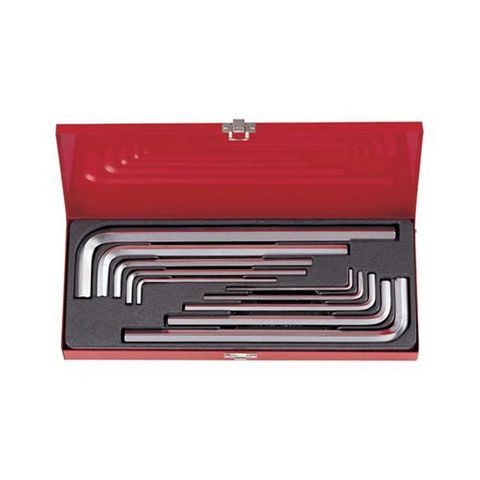 KING TONY 10PC METRIC X LON HEX KEY SET