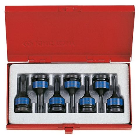 KING TONY 1/2DR IMPACT TORX BIT 7PC SKT SET T25-T60