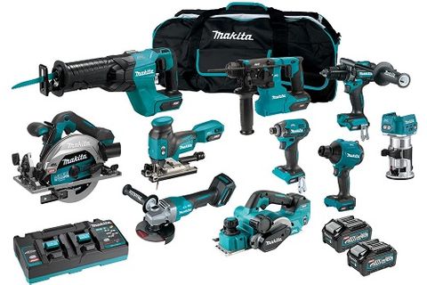 MAKITA 40VMAX BRUSHLESS 10-PC.COMBO (4.0AH) KIT