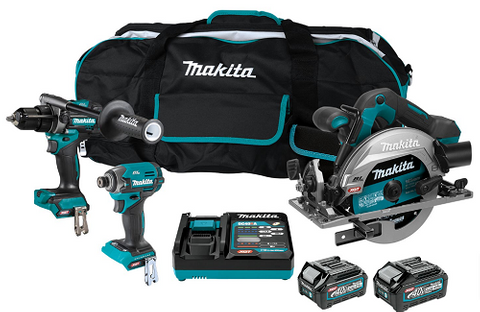 MAKITA 40VMAX BRUSHLESS 3-PC.COMBO (2.5AH/ 4.0AH) KIT