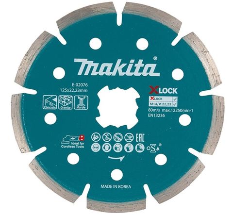MAKITA X-LOCK DIAMOND BLADE 125MM SEGMENTED