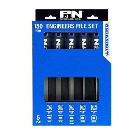 FILE SET 150MM 5PC P&N WORKSHOP