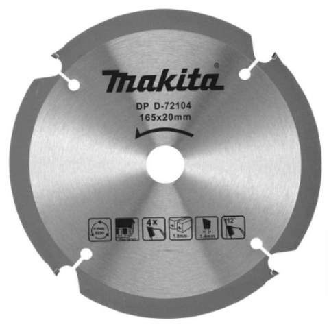MAKITA PCD SAW BLADE 185 X 20MM 4T