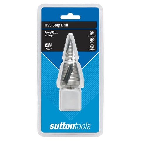 SUTTON STEP DRILL 6 - 36mm HSS