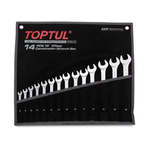 TOPTUL ROE SPANNER SET 14pce 8 - 24mm METRIC