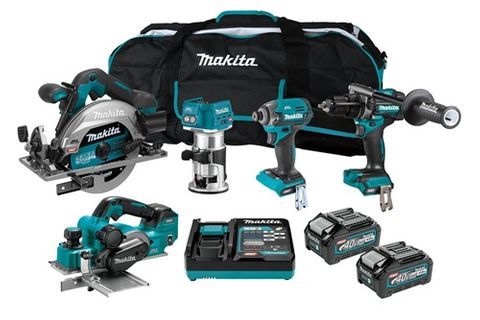 MAKITA 40VMAX BRUSHLESS 5-PC.COMBO (4.0AH) KIT