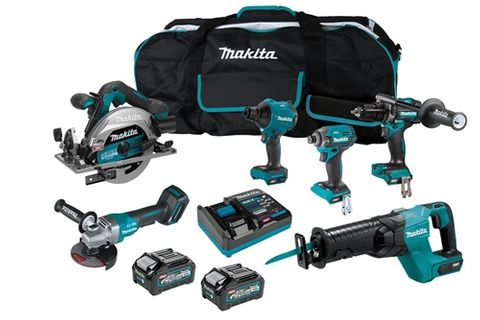 MAKITA 40VMAX BRUSHLESS 6-PC.COMBO (4.0AH) KIT