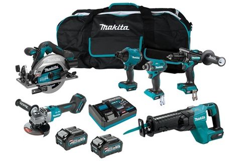 MAKITA 40VMAX BRUSHLESS 6-PC.COMBO (4.0AH) KIT