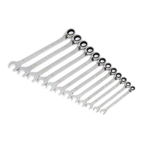 GEARWRENCH 12pce 90-Tooth 12 Point Metric Reversible Ratcheting Wrench Set