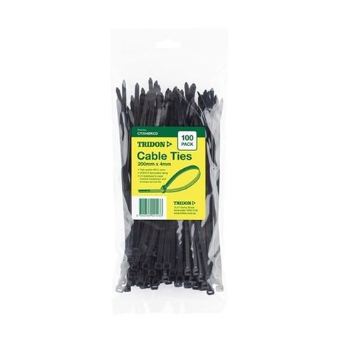 TRIDON CABLE TIE 400mm X 8mm pkt 100