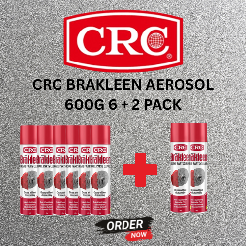 CRC BRAKLEEN AEROSOL 600G 6 + 2 PACK