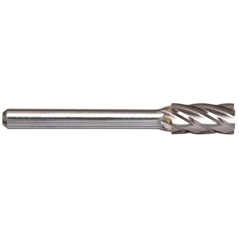 Alpha 1/2" Cylindrical Burr Aluminium Cut - 1/4" Shank