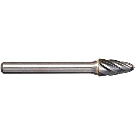 Alpha 1/4" Tree Radius Nose Carbide Burr Aluminium Cut - 1/4" Shank