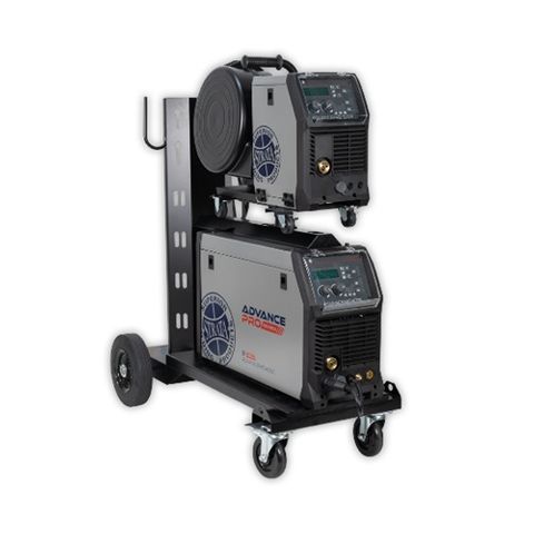 STRATA 400A Three-Phase Compact Synergic MIG/ARC/Lift TIG Inverter Welder with Trolley & Wirefeeder