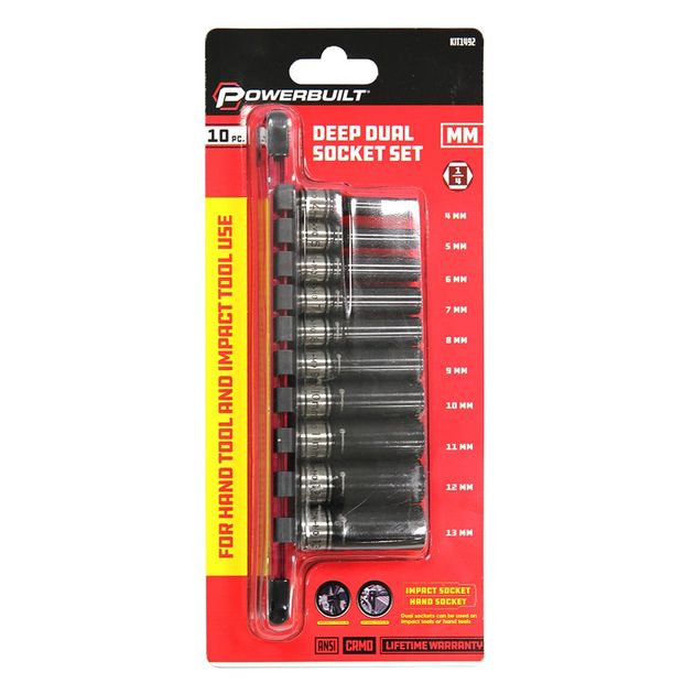 P/B 1/4dr 10pc IMPACT BIT SET