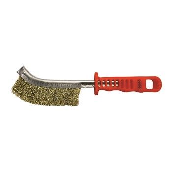 JOSCO BRASS SCRATCH CR HAND BRUSH PLASTIC HANDLE