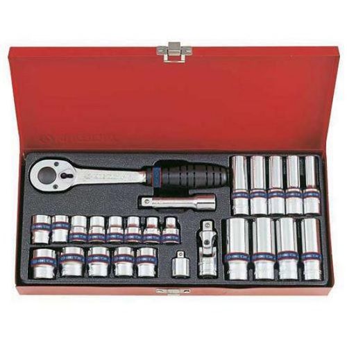 KING TONY 26PC 3/8DR 12 POINT SOCKET SET