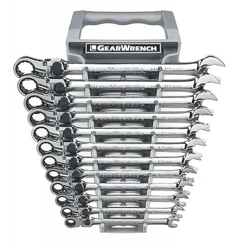 GEARWRENCH12 PC. 12 POINT XL LOCKING FLEX HEAD RATCHETING COMBINATION METRIC