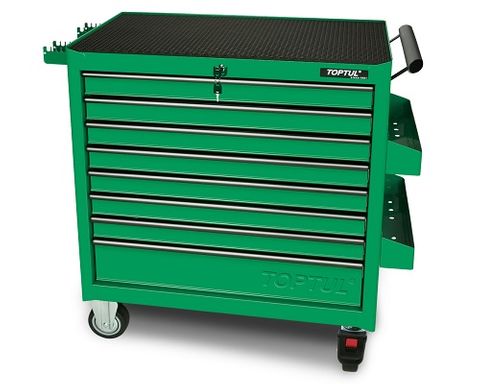 TOP TUL ROLL CABINET 8 DRAWER GREEN GENERAL SERIES