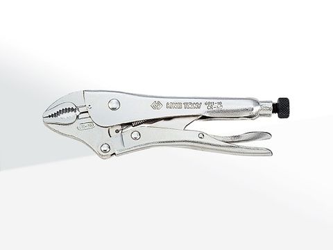 KING TONY GRIP PLIER CURVED 7in CHROME