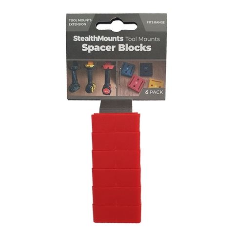 STEALTH MOUNTS  TOOL MOUNT SPACER BLOCKS RED