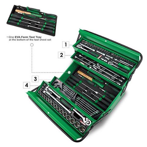 Tool Chest Set 94pc GREEN
