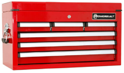 POWERBUILT 6 DRAWER TOOL CHEST - RACING SERIES RED