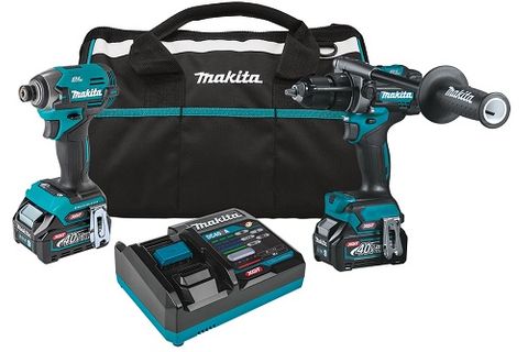 MAKITA 40VMAX XGT BRUSHLESS 2.5AH IMPACT DRIVER / HAMMER DRILL DRIVER KIT