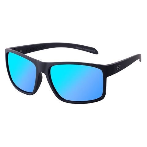 DIRTY DOG BLAST XL - SATIN BLACK - GREY/BLUE MIRROR POLARISED POLARISED