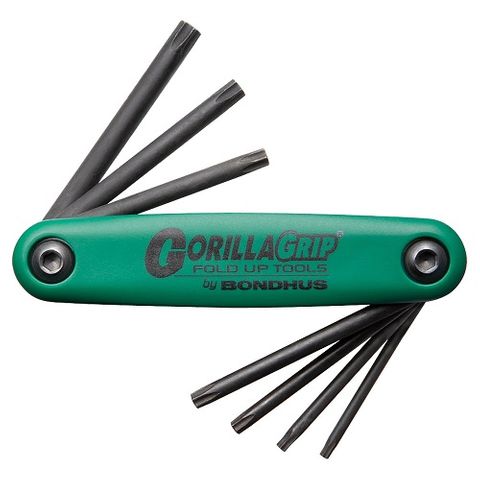 BONDHUS SET 7 TAMPER RESISTANT TIP FOLD-UP TOOL