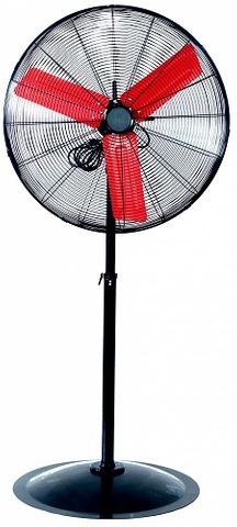 POWERBUILT 76CM HIGH VELOCITY PEDESTAL OSCILLATING FAN