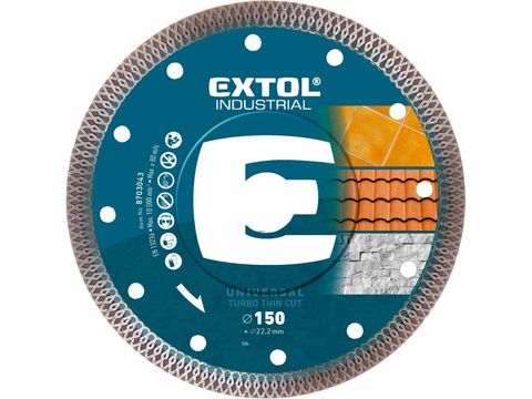 Extol Diamond Cutting Blade turbo thin 150mm