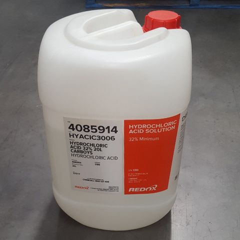 HYDROCHLORIC ACID 20L 24%