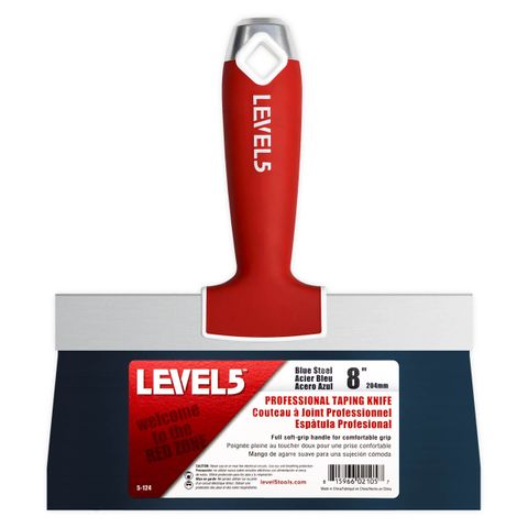 LEVEL 5 200MM/8in BLUE STEEL TAPING KNIFE