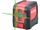 EXTOL CROSS LASER LEVEL 1H1V GREEN 10mW