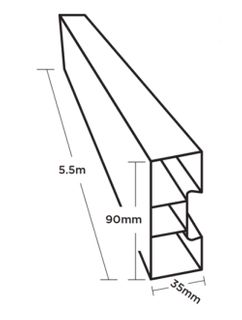 TUFF-FORM 5.5M X 90MM FLEX