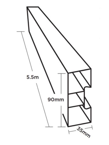 TUFF-FORM 5.5M X 90MM FLEX