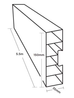 TUFF-FORM 5.5M X 150MM  FLEX