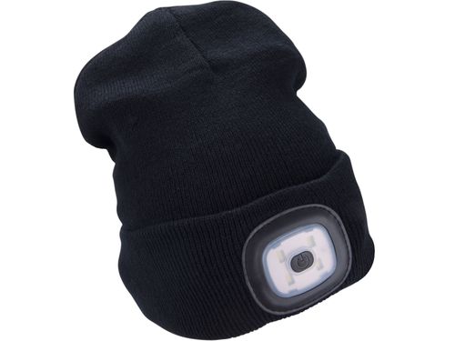 Black Beanie with light