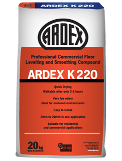 ARDEX  K 220  LEEVELLING & SMOOTHING COMPOUND  20KG