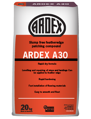 ARDEX A30  SLUMP FREE FEATHER EDGE PATCH COMPOUND 20 KG