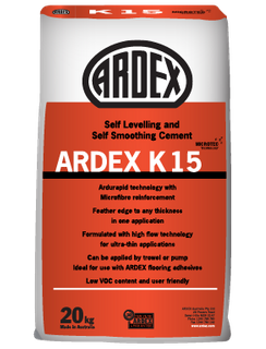 ARDEX  K15 MICRO 20KG SELF LEVELLING & SELF SMOOTHING CEMENT
