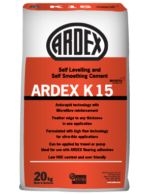 ARDEX  K15 MICRO 20KG SELF LEVELLING & SELF SMOOTHING CEMENT