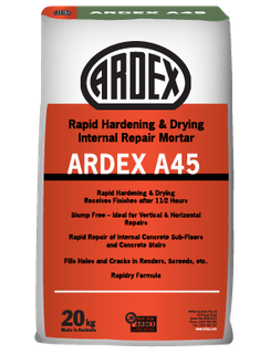 ARDEX  A45  20KG  INTERNAL RAPID DRY REPAIR MORTAR